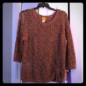 Ruby Red Woman Knit sweater.
